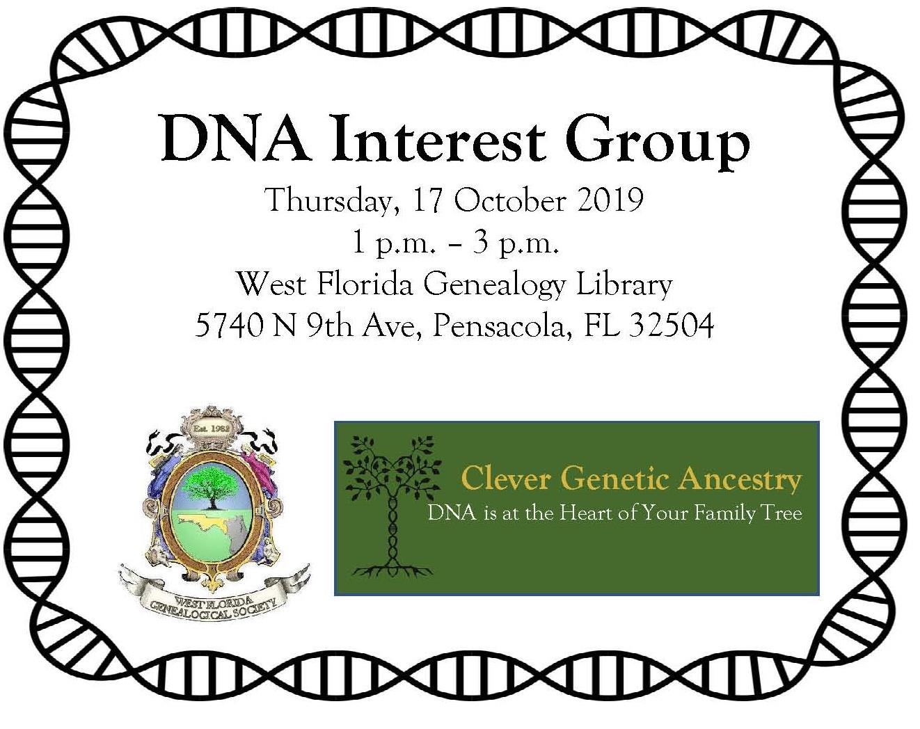 WFGS/Clever Genealogy DNA Interest Group